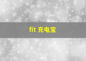 fit 充电宝